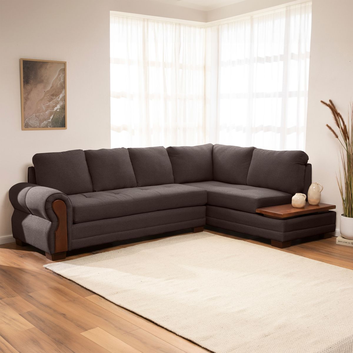 LIVING FACTORY - Seccional Michigan Res Lino Derecho Living Factory