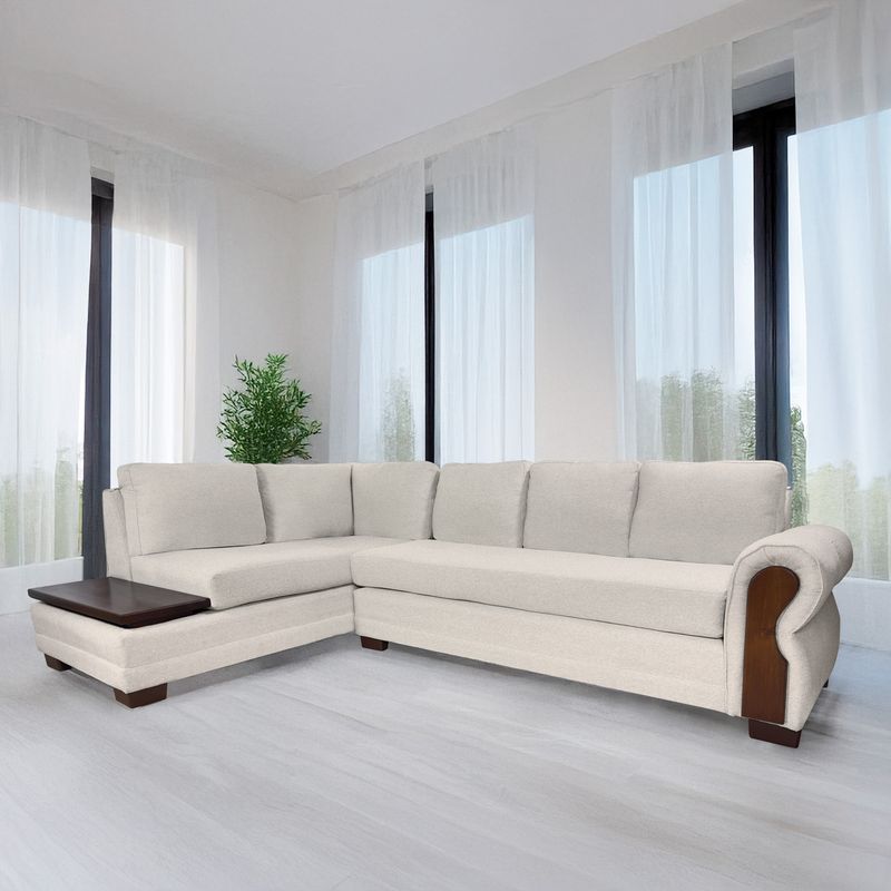 LIVING MARKET - Seccional Michigan Res Lino Beige Izquierdo Living Factory