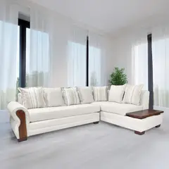 LIVING MARKET - Seccional Dakota Res Lino Beige Derecho Living Factory