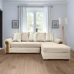 LIVING MARKET - Seccional Arizona Res Felpa Beige Derecho Living Factory
