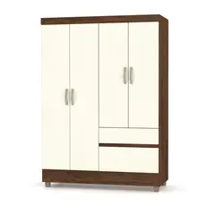JDO & DESIGN - Clóset 4 Puertas 2 Cajones Imbuia Champagne