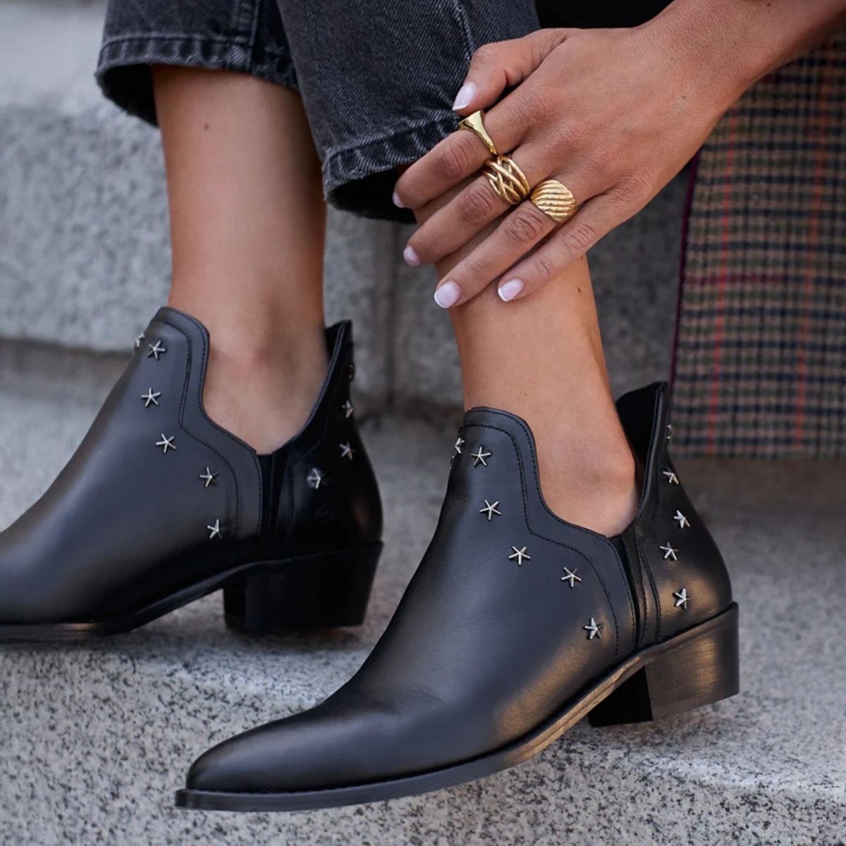 MICUIR - Botín Mujer Cuero Negro Micuir