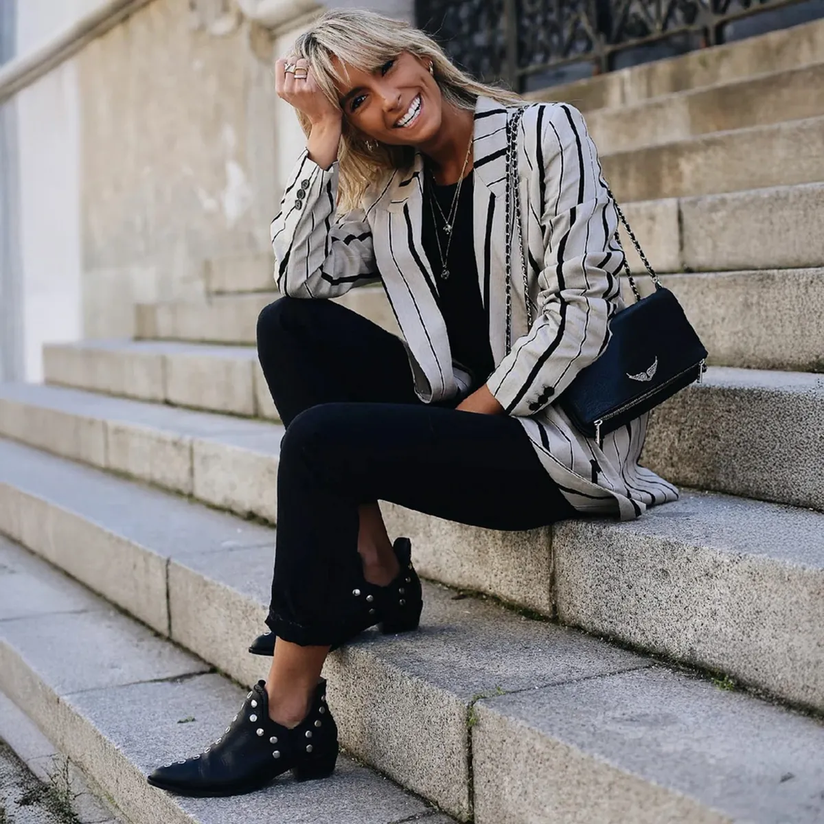 MICUIR - Botín Mujer Cuero Negro Micuir