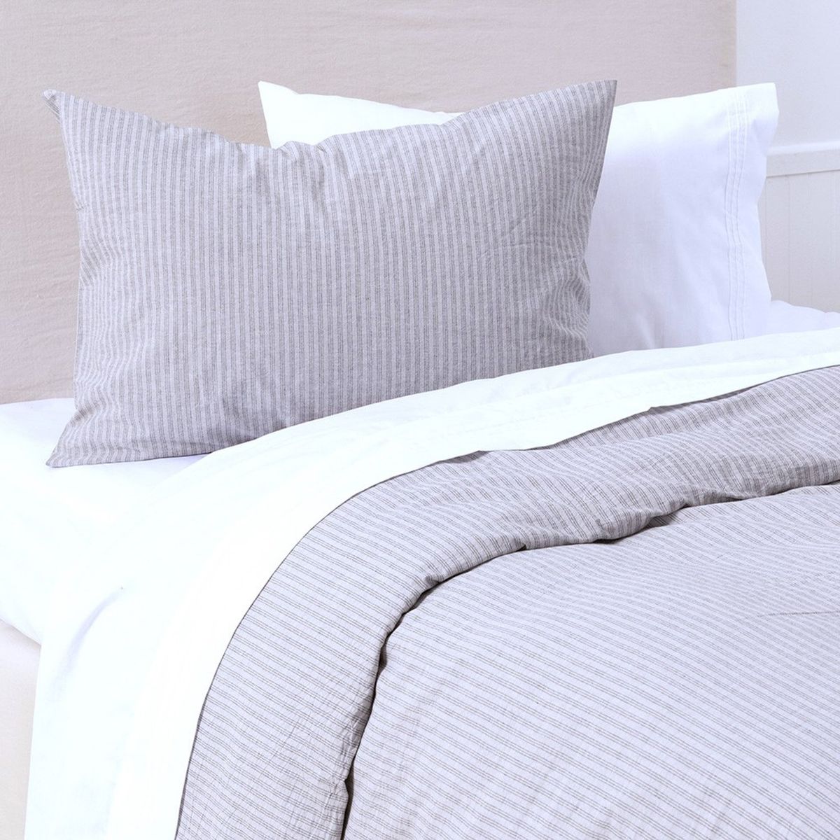 FABRICS - Funda Plumón Derby 1.5 Plaza Gris FABRICS