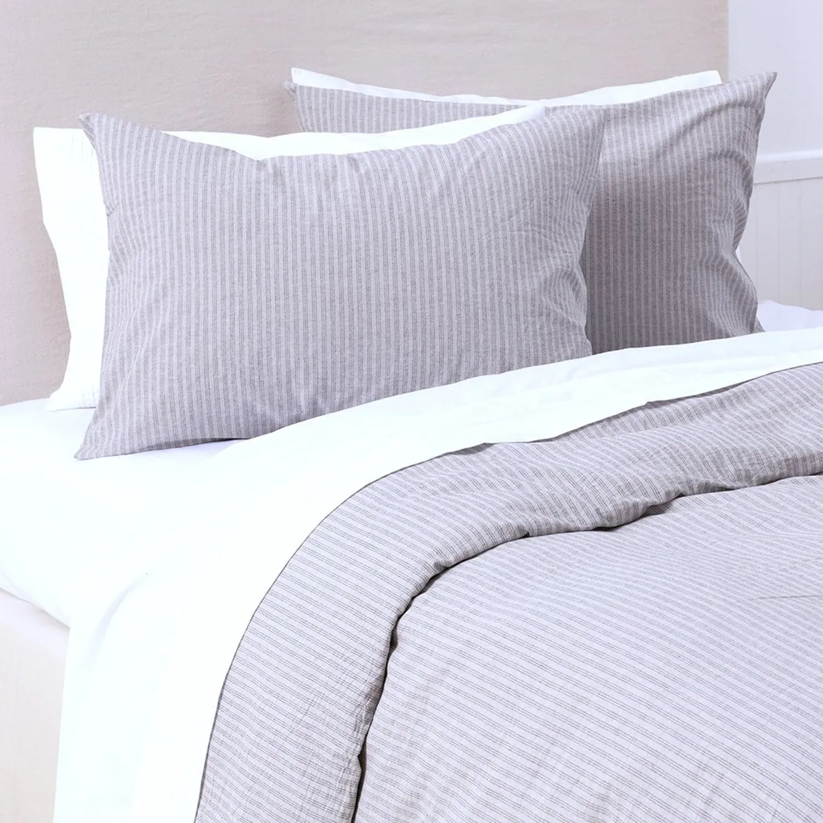 FABRICS - Funda Plumón Derby 2 Plazas Gris FABRICS