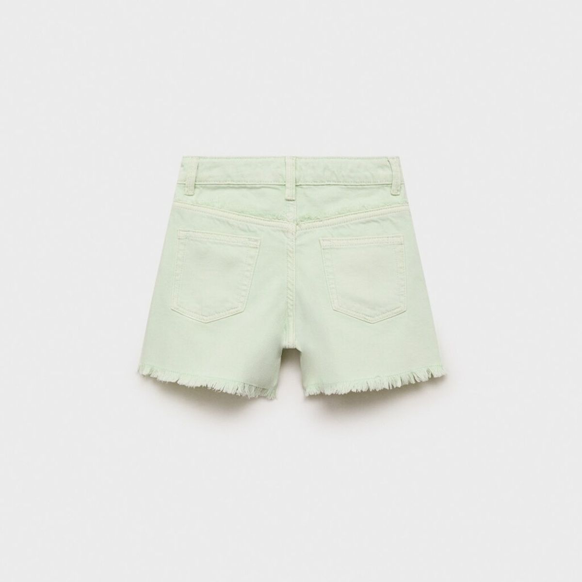 MANGO KIDS - Shorts Vaqueros Bajo Deshilachado Niña Mango Kids