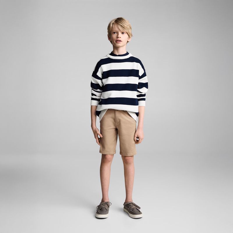 MANGO KIDS - Bermudas Estilo Chino Algodón Niño Mango Kids