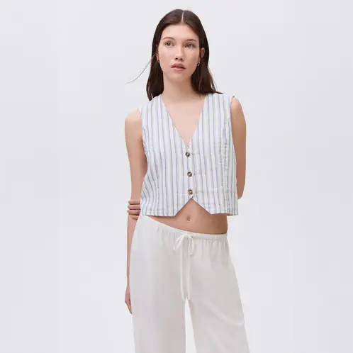 MANGO TEEN - Chaqueta Traje Rayas Mujer Mango