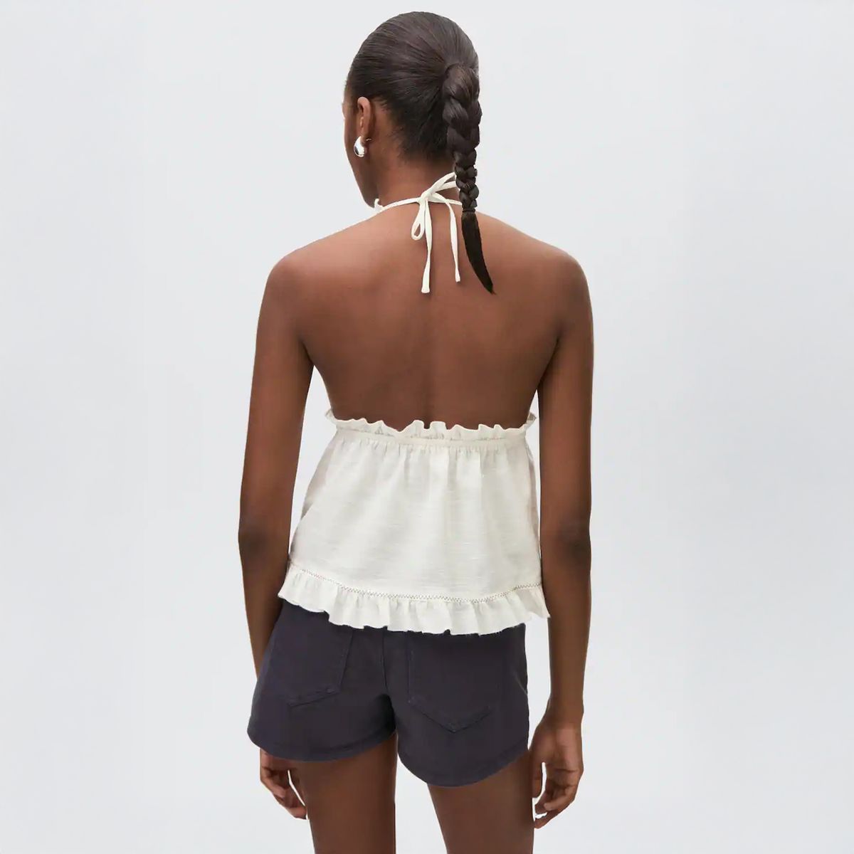 MANGO TEEN - Top Cierre Lazo Mujer Mango Teen