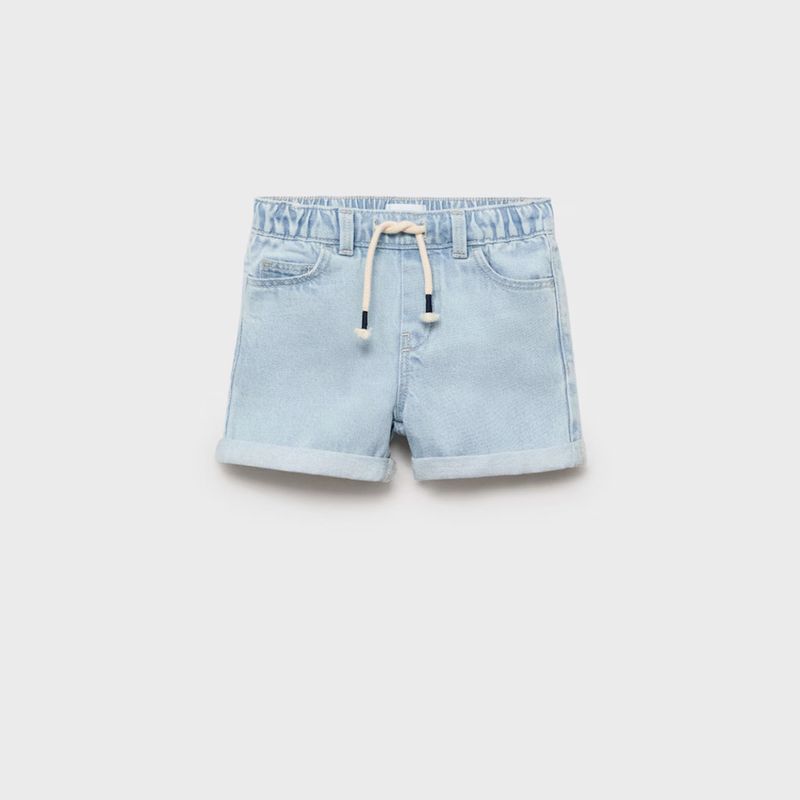 MANGO KIDS - Bermudas Vaqueras Cordón Bebé Niño Mango Kids