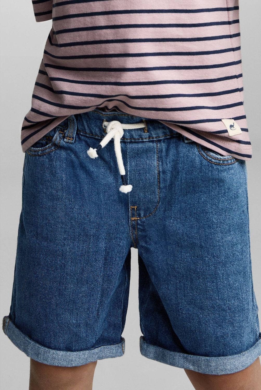 MANGO KIDS - Bermudas Vaqueras Cordón Bebé Niño Mango Kids