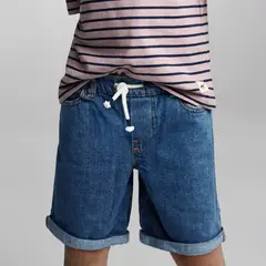MANGO KIDS - Bermudas Vaqueras Cordón Bebé Niño