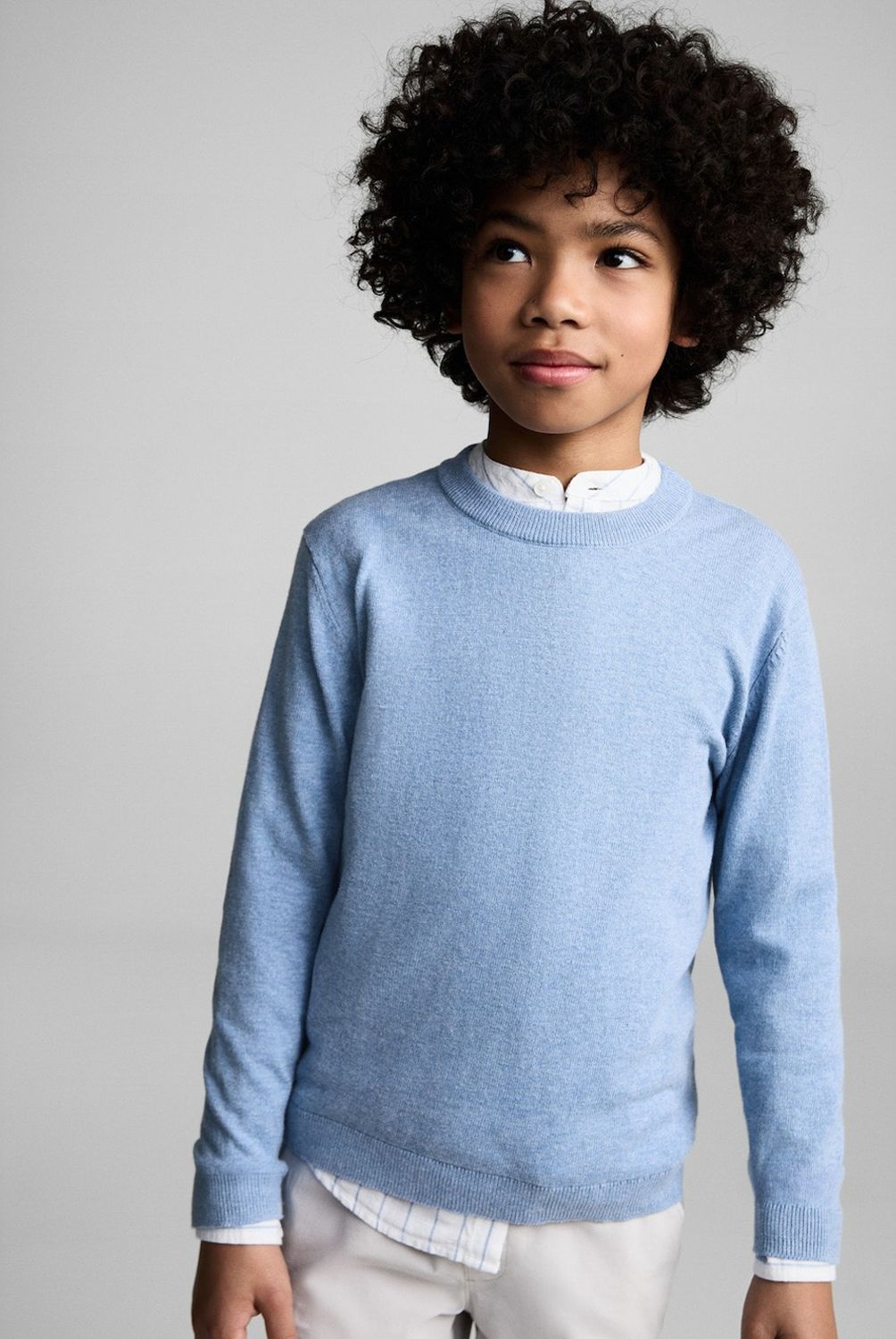 MANGO KIDS - Sweater Jaspeado Algodón Niño Mango Kids