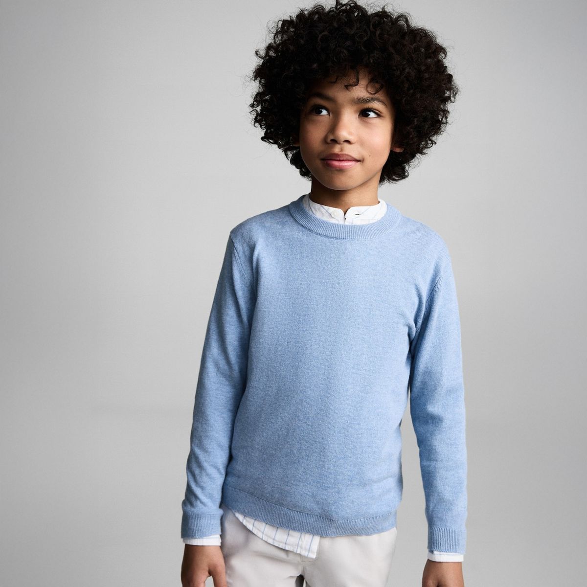 MANGO KIDS - Sweater Jaspeado Algodón Niño Mango Kids
