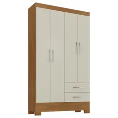 MOBILFRANK - Clóset 4 Puertas 2 Cajones 2 Colores