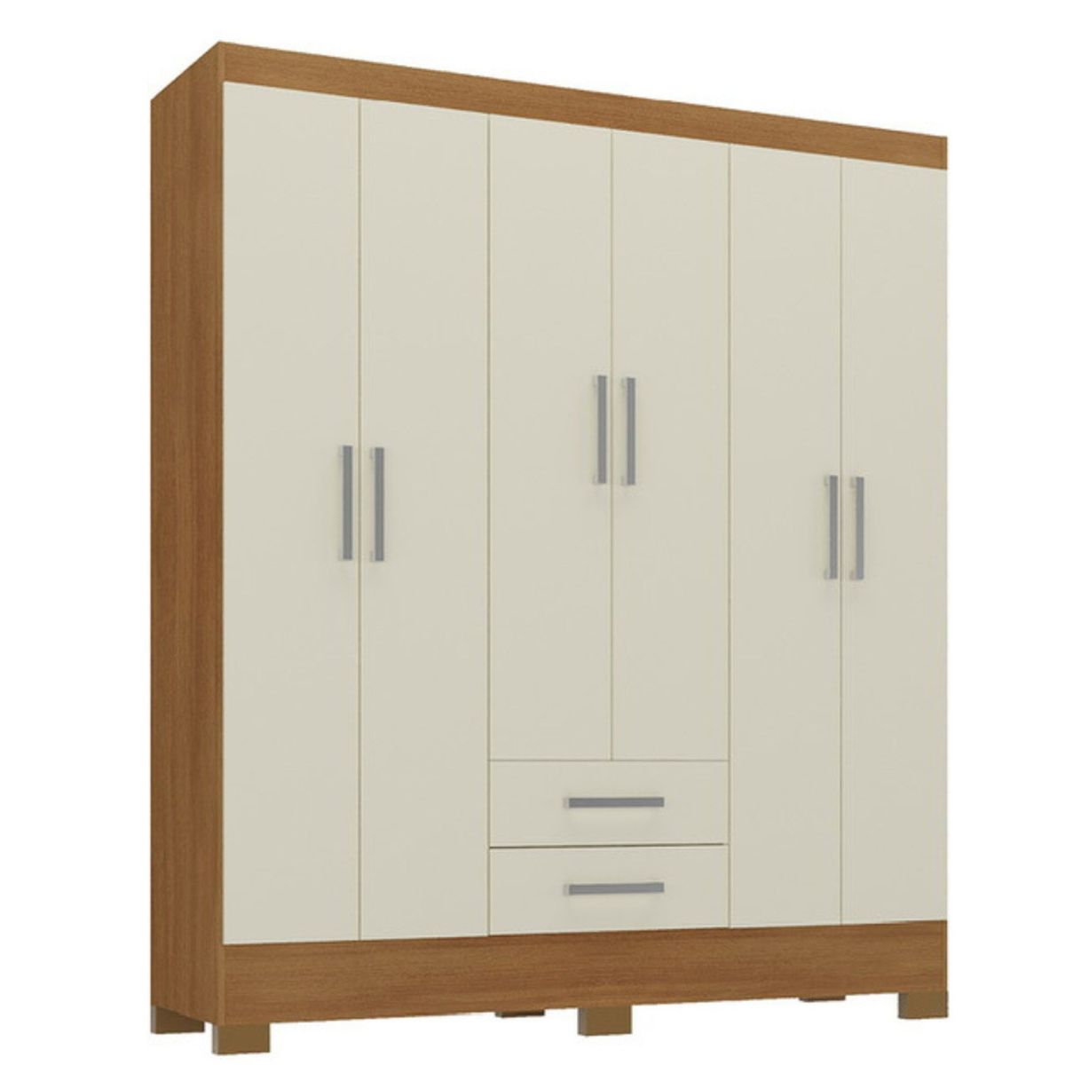 MOBILFRANK - Clóset 6 Puertas 2 Cajones 2 Colores Mobilfrank