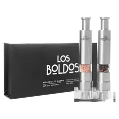LOS BOLDOS - Molinillos de acero Set 2 unidades