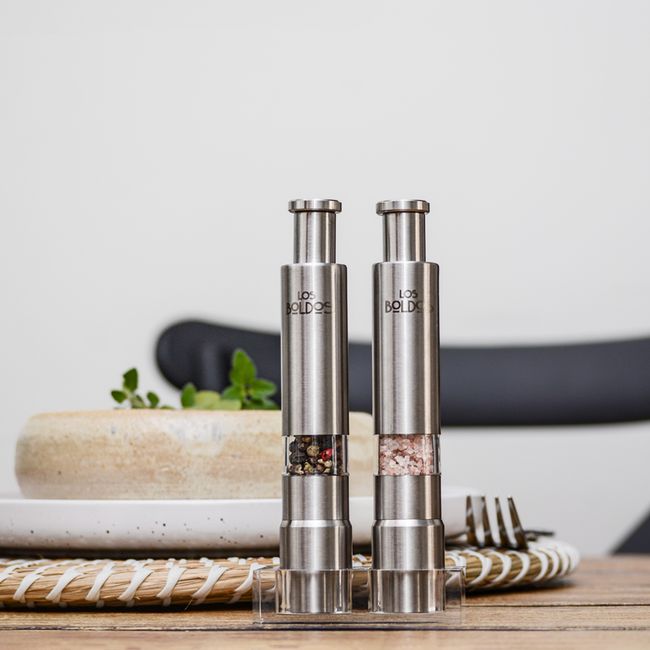 LOS BOLDOS - Molinillos De Acero Set 2 Unidades Los Boldos
