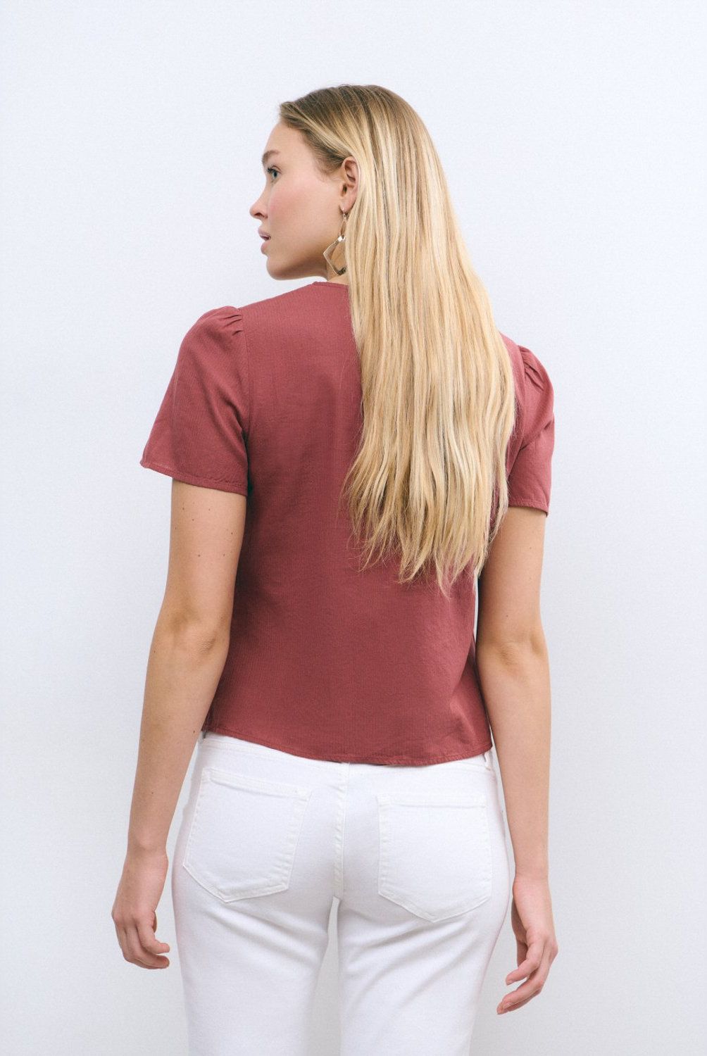 BROWNIE - Blusa Algodón Smock Pecho Mujer Brownie