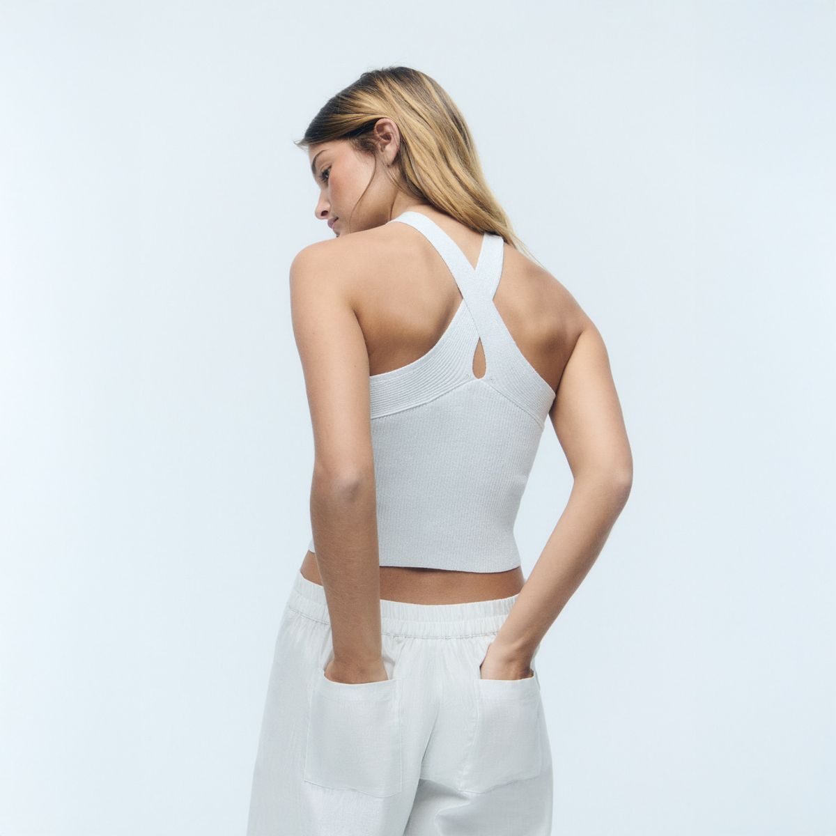 BROWNIE - Top Punto Cruzado Mujer Brownie