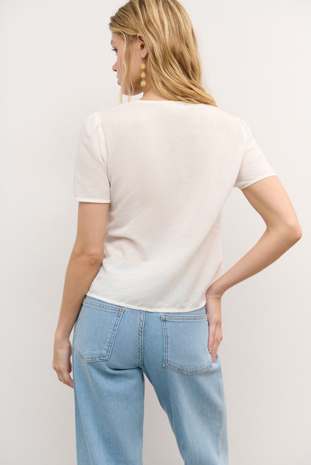 BROWNIE - Blusa Algodón Smock Pecho Mujer Brownie