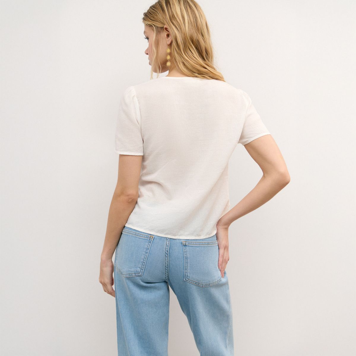 BROWNIE - Blusa Algodón Smock Pecho Mujer Brownie