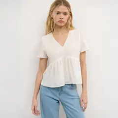 BROWNIE - Blusa Algodón Smock Pecho Mujer