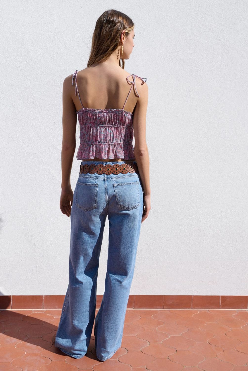 BROWNIE - Jeans Tachas Rectos Mujer Brownie