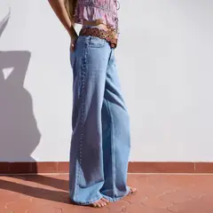 BROWNIE - Jeans Tachas Rectos Mujer