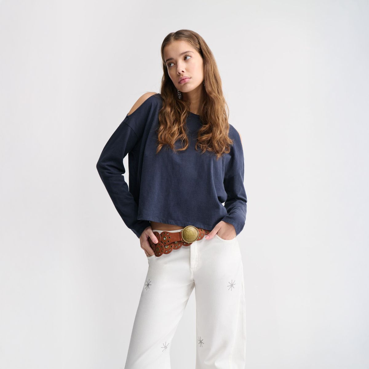 BROWNIE - Pantalón Estrellas Tachas Mujer Brownie