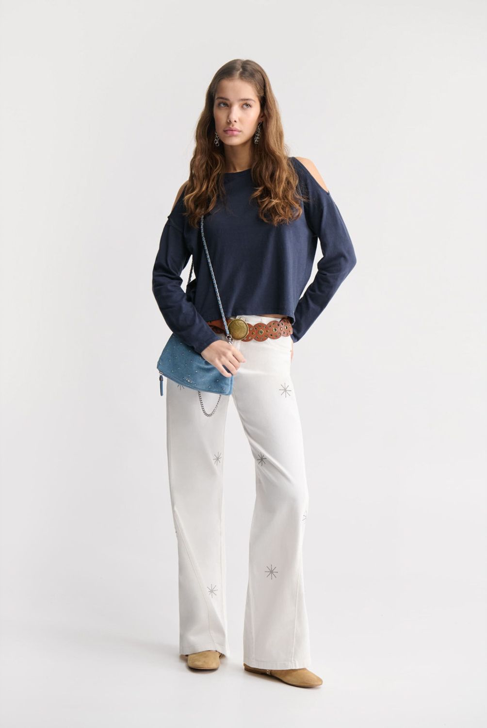 BROWNIE - Pantalón Estrellas Tachas Mujer Brownie