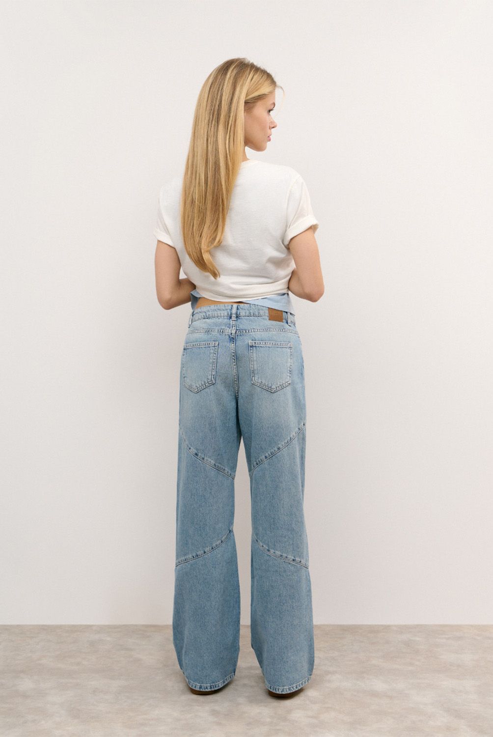 BROWNIE - Jeans Costuras Relaxed Mujer Brownie