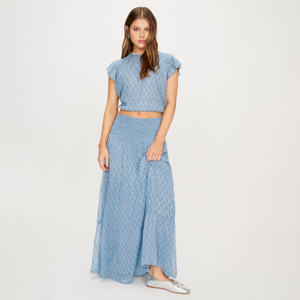 BROWNIE - Top Cuello Redondo Sello Indio  Mujer Brownie