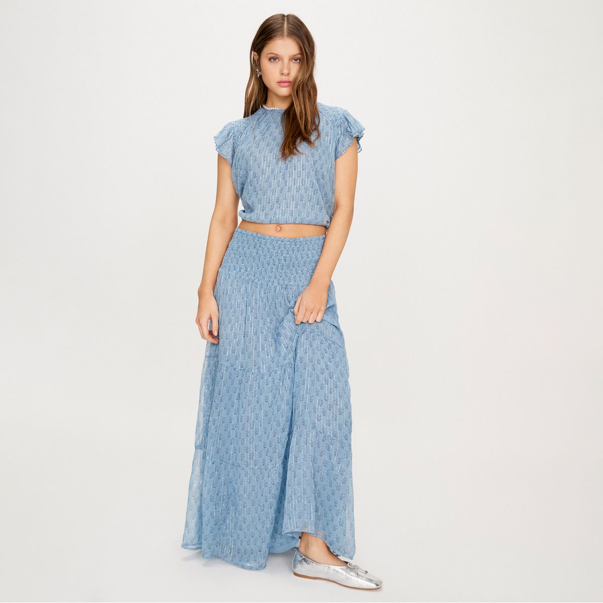 BROWNIE - Top Cuello Redondo Sello Indio  Mujer Brownie