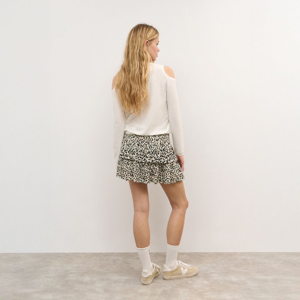 BROWNIE - Falda Estampado Leopardo Mujer Brownie