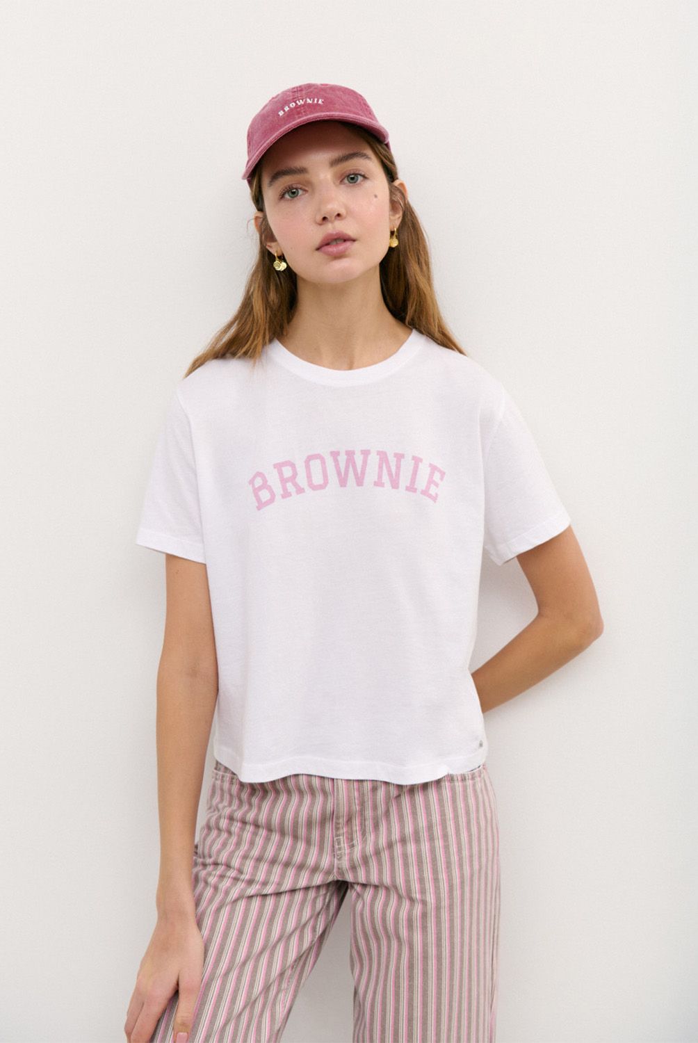 BROWNIE - Polera Texto Brownie Rosa Mujer Brownie