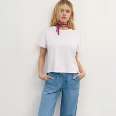 BROWNIE - Polera Manga Corta Tachuelas Mujer