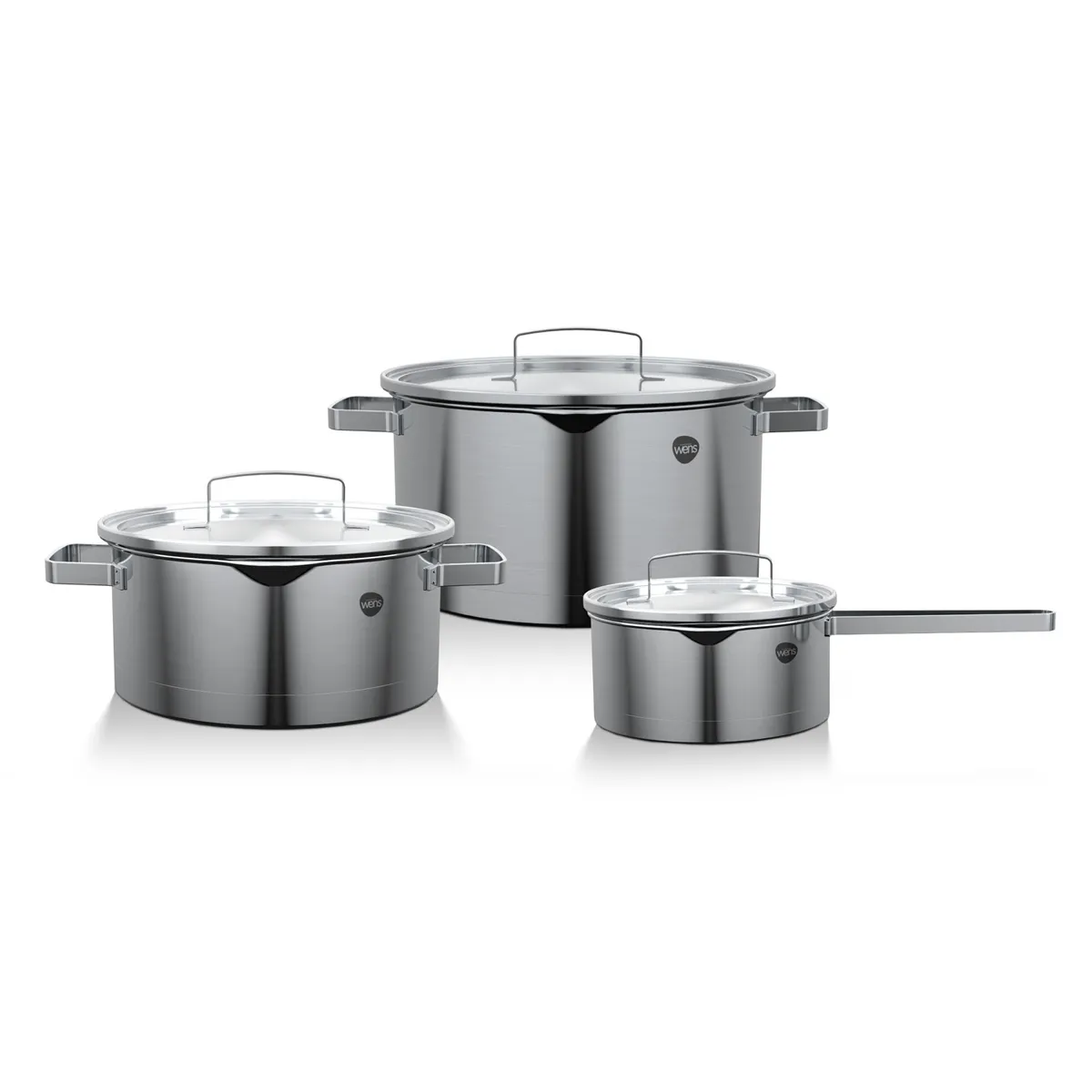 WENS - Batería De Cocina 6 Piezas Acero Inoxidable Serie 500 Wens