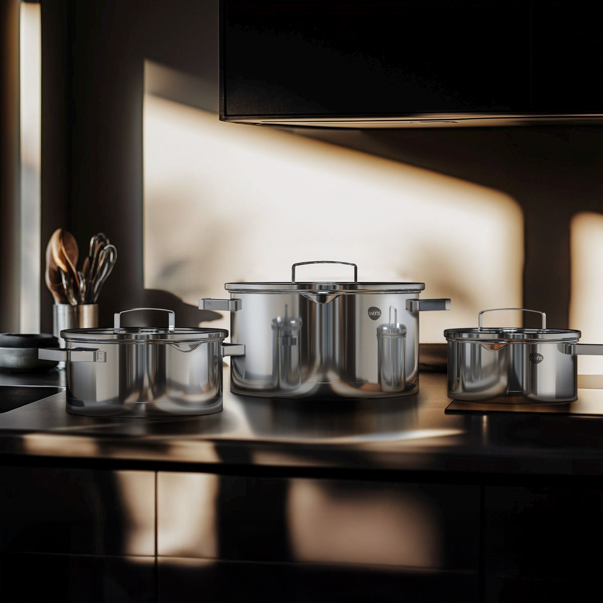 WENS - Batería De Cocina 6 Piezas Acero Inoxidable Serie 500 Wens