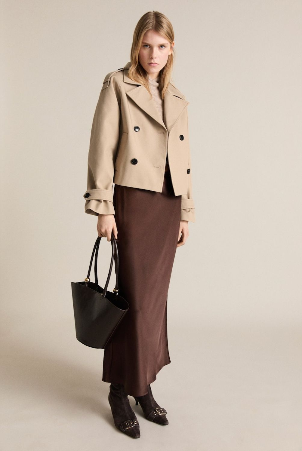 MANGO - Chaqueta Solapas Doble Botonadura Mujer Mango