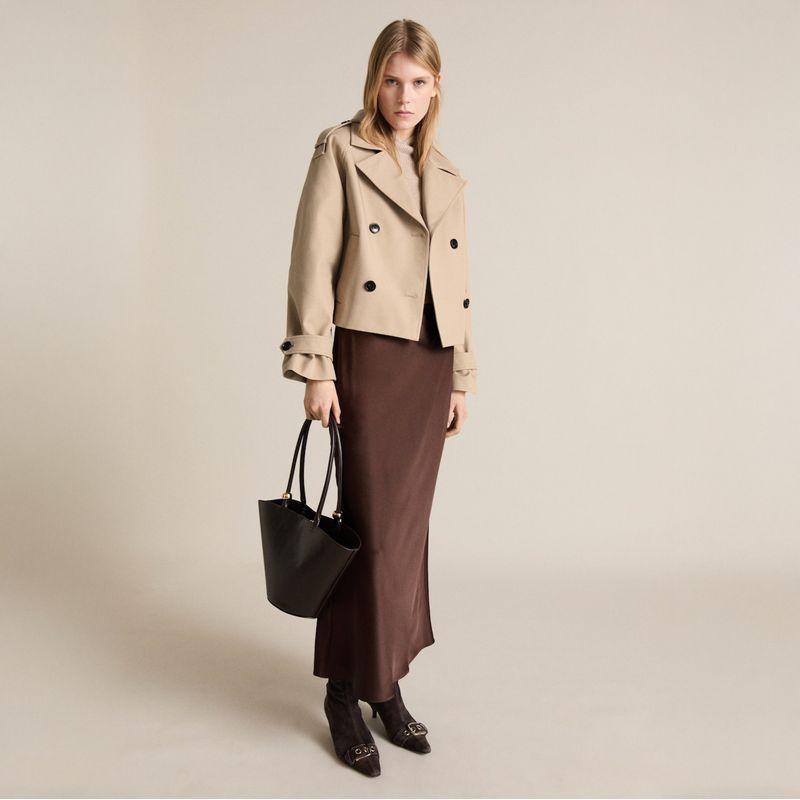 MANGO - Chaqueta Solapas Doble Botonadura Mujer Mango