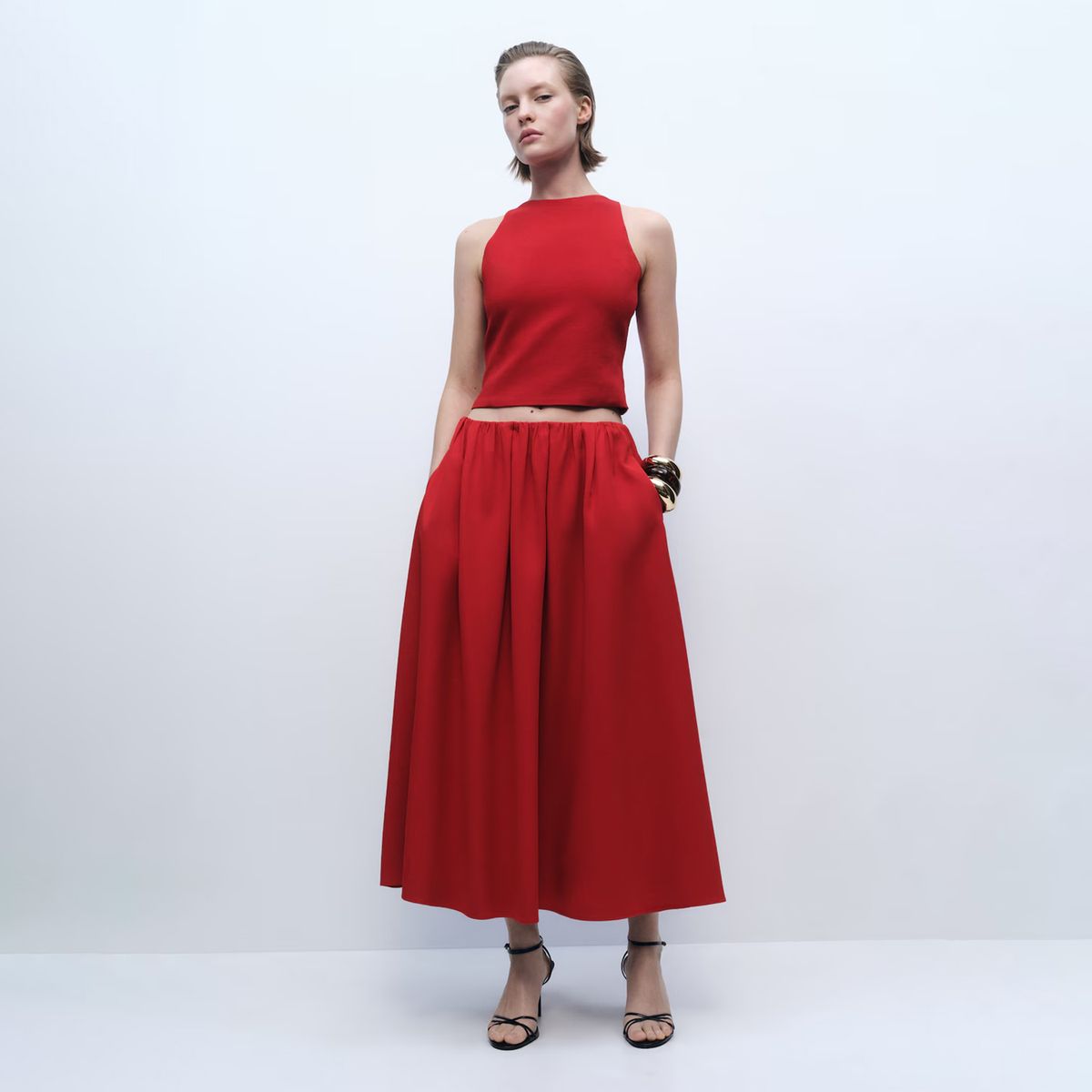 MANGO - Top Crop Lazo Espalda Mujer Mango