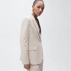 MANGO - Blazer Traje Estructura Mujer