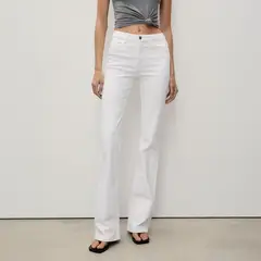 MANGO - Jeans Fiona Flare Tiro Medio Mujer