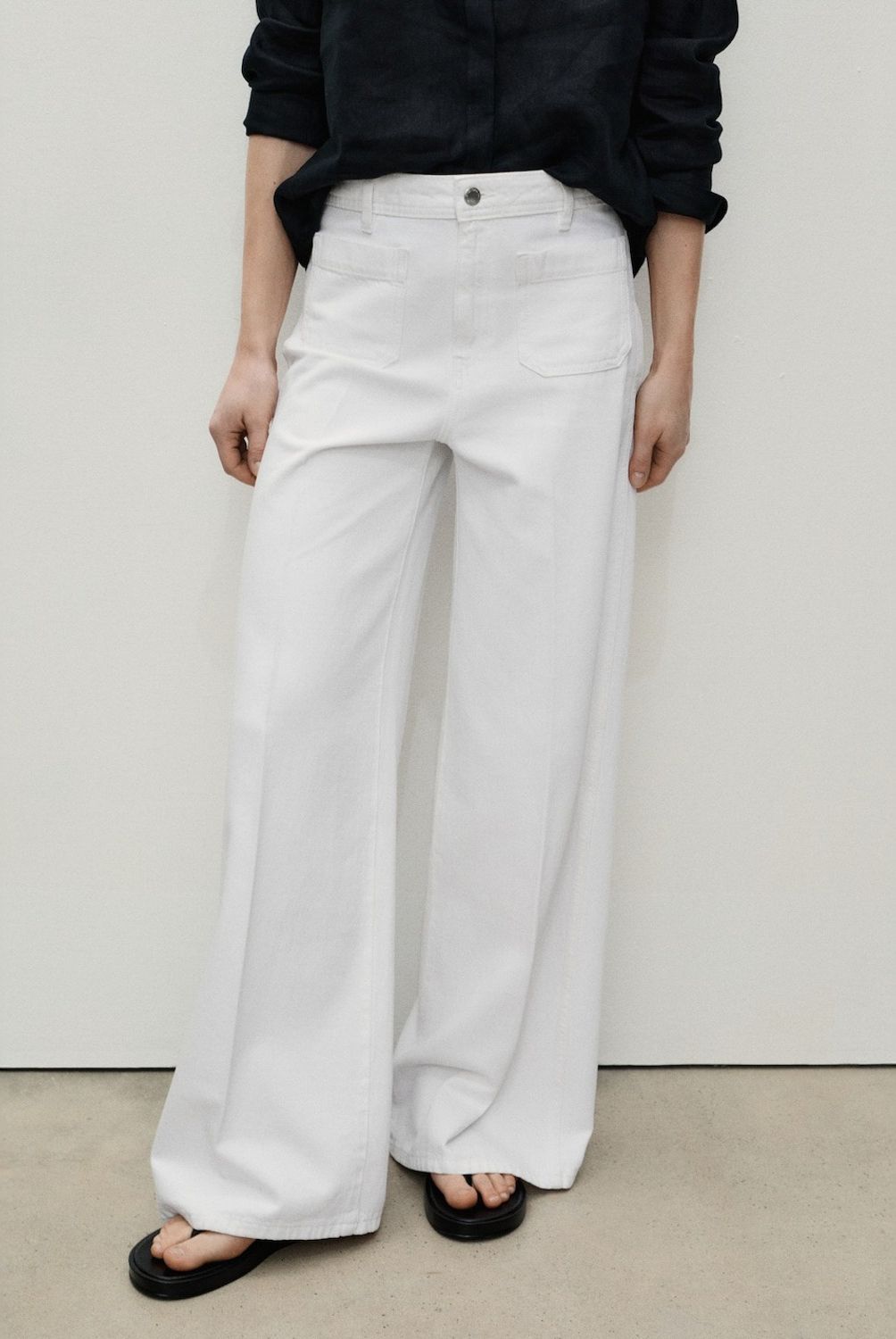 MANGO - Jeans Wideleg Bolsillos Mujer Mango