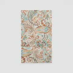 MANGO - Pañuelo Paisley Mezcla Lino Mujer