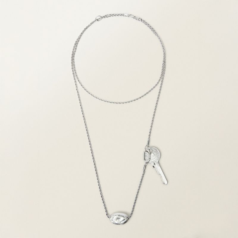 MANGO - Collar Abalorio Llave Mujer Mango