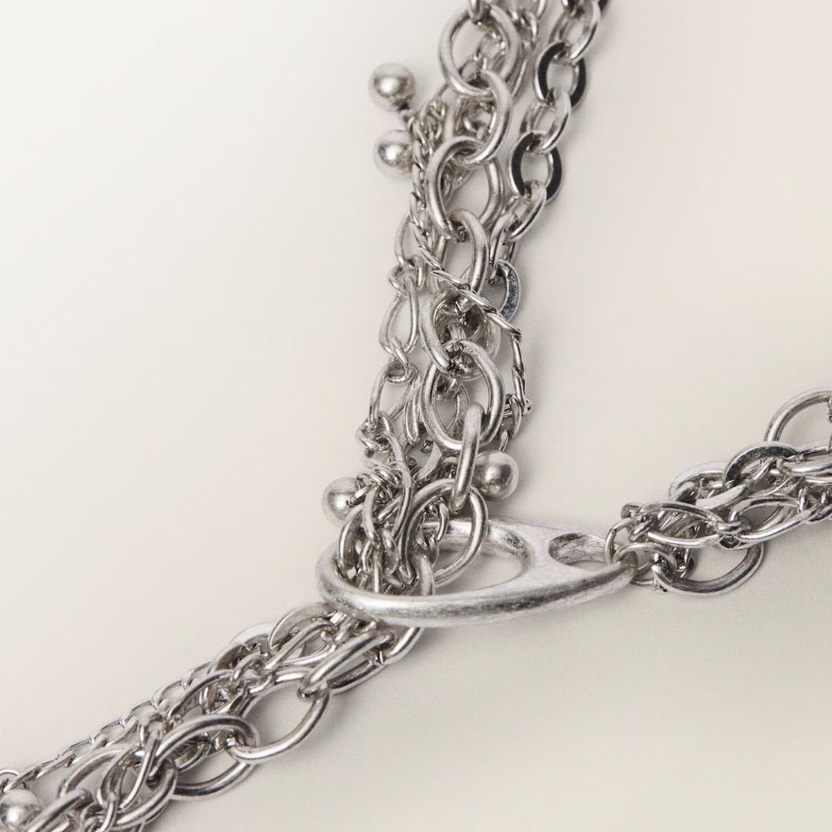 MANGO - Collar Cadenas Múltiples Mujer Mango