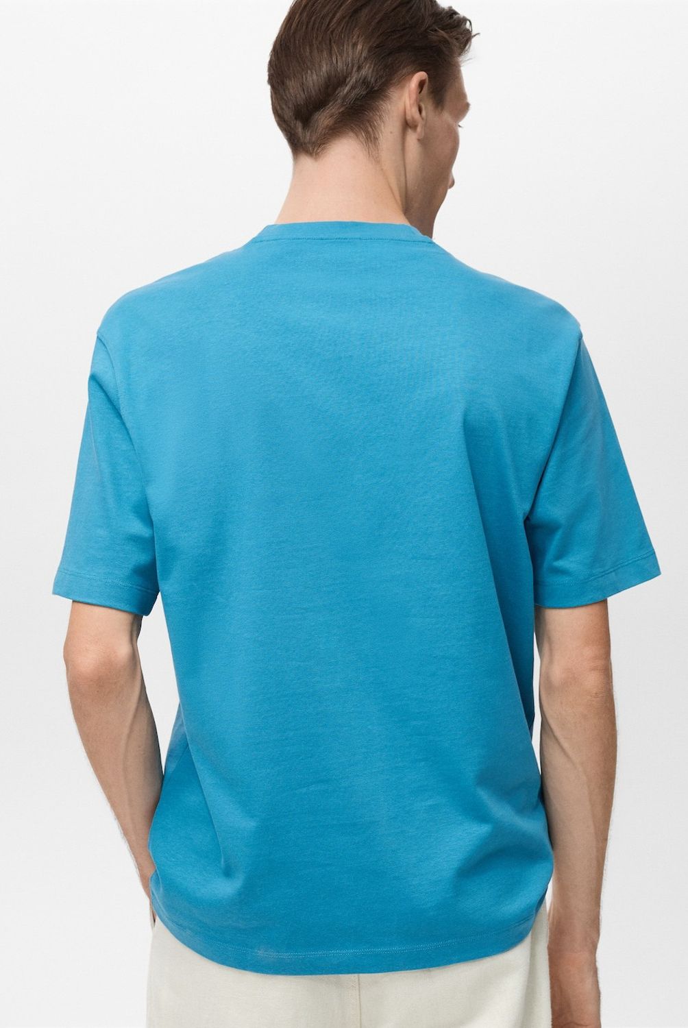 MANGO MAN - Polera 100% Algodón Relaxed Fit Hombre Mango Man