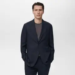 MANGO MAN - Blazer Delave Slim Fit Lino Hombre